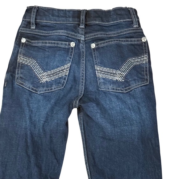 Wrangler Other - Wrangler 20X Boys Dark Wash Slim Bootcut Jeans Size 12 Slim Adjustable Waist